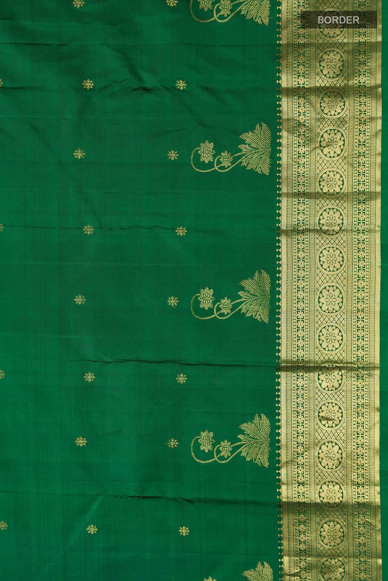 Tarangini-Green Kanchipuram Silk Saree - Image 7