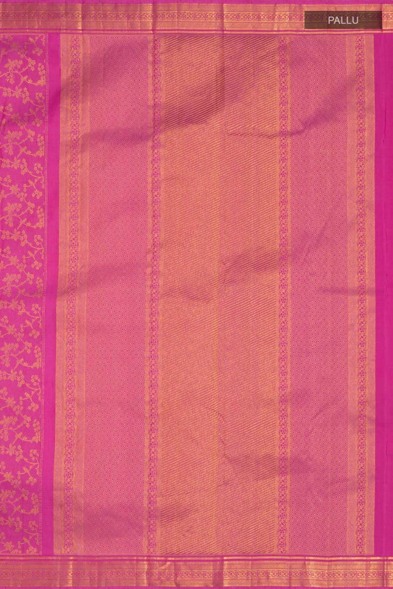 Vasanthika-Pink Kanchipuram Silk Saree - Image 8