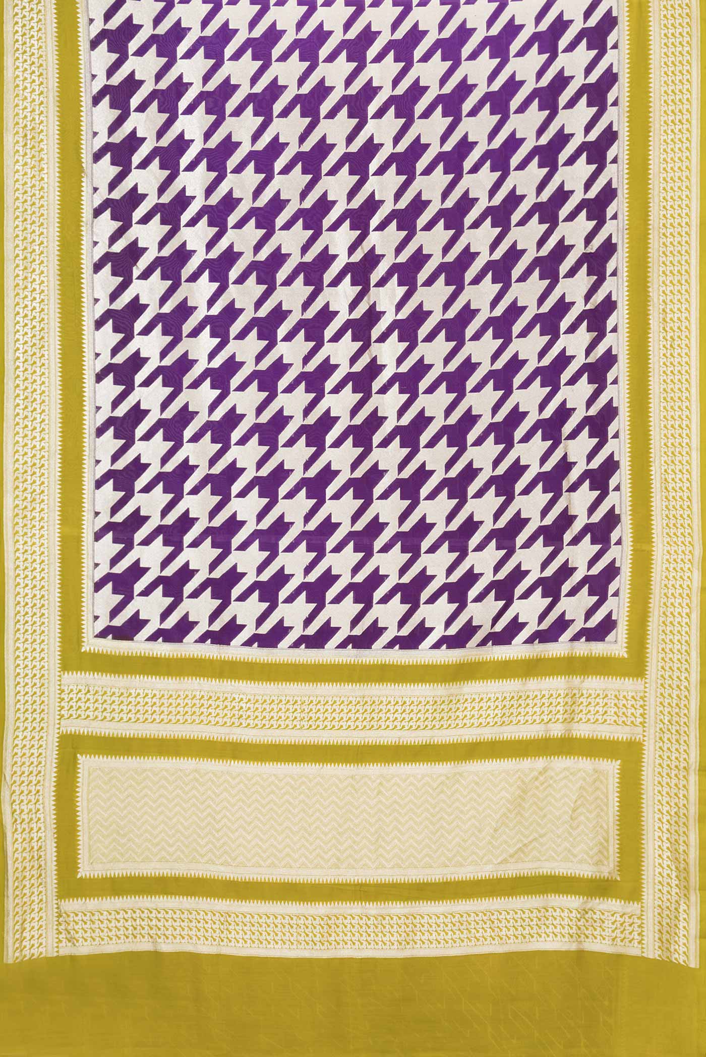 Violet Dual Tone Banarasi Silk Saree - Image 6