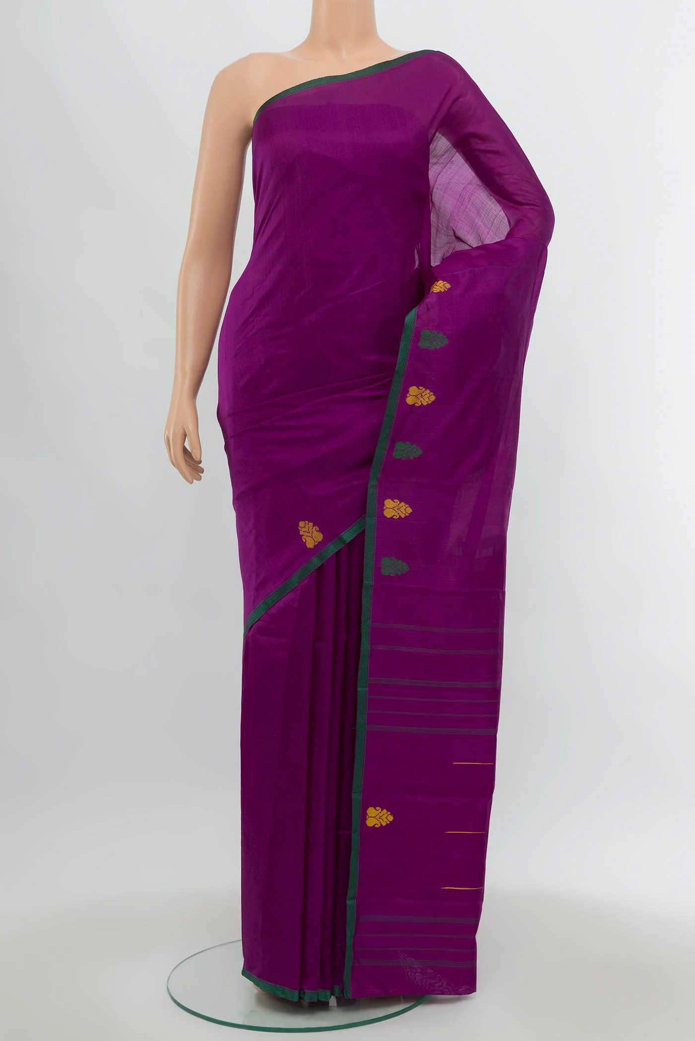 Violet Kanchipuram Silk Saree