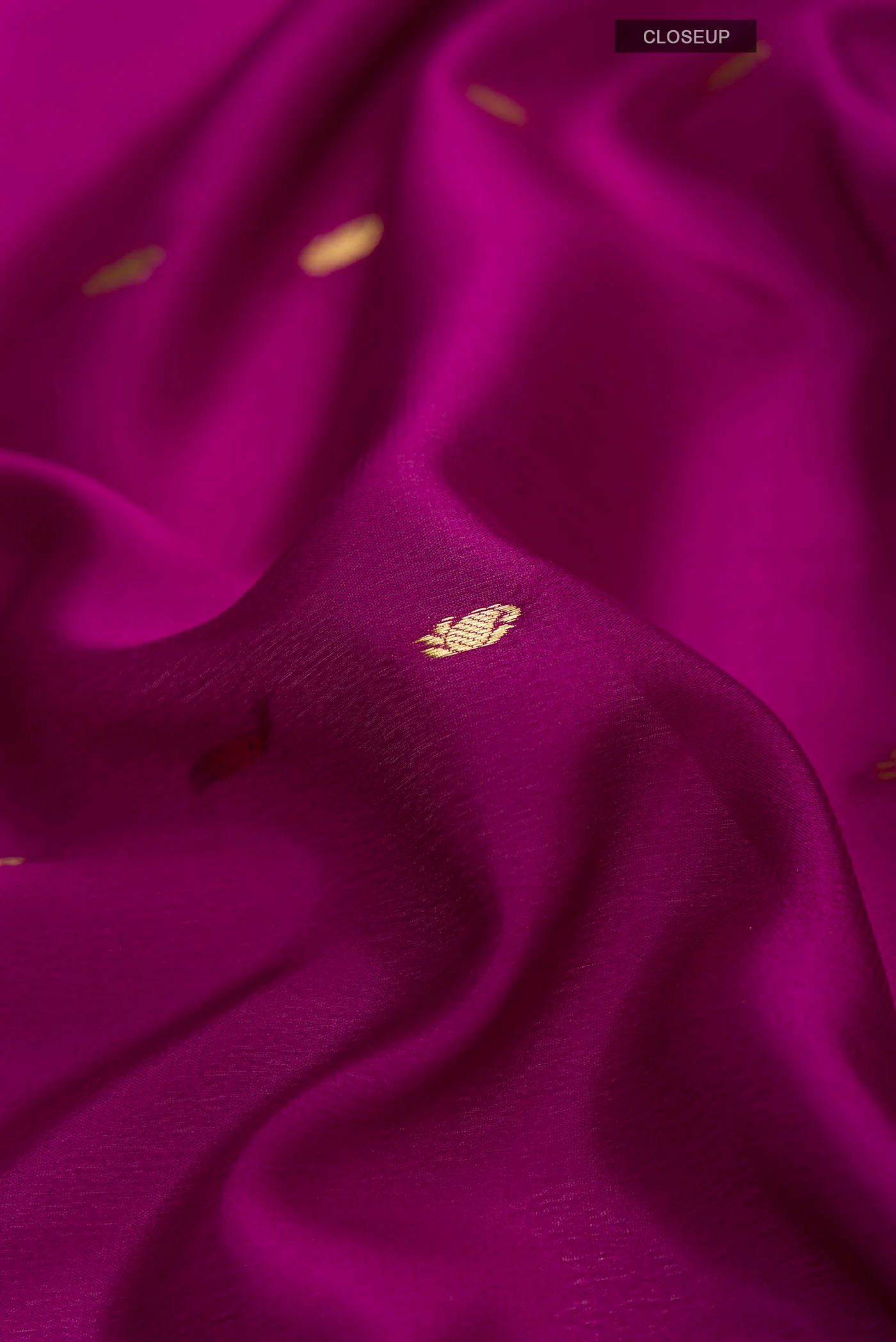 Violet Mysore Crepe Saree - Image 2