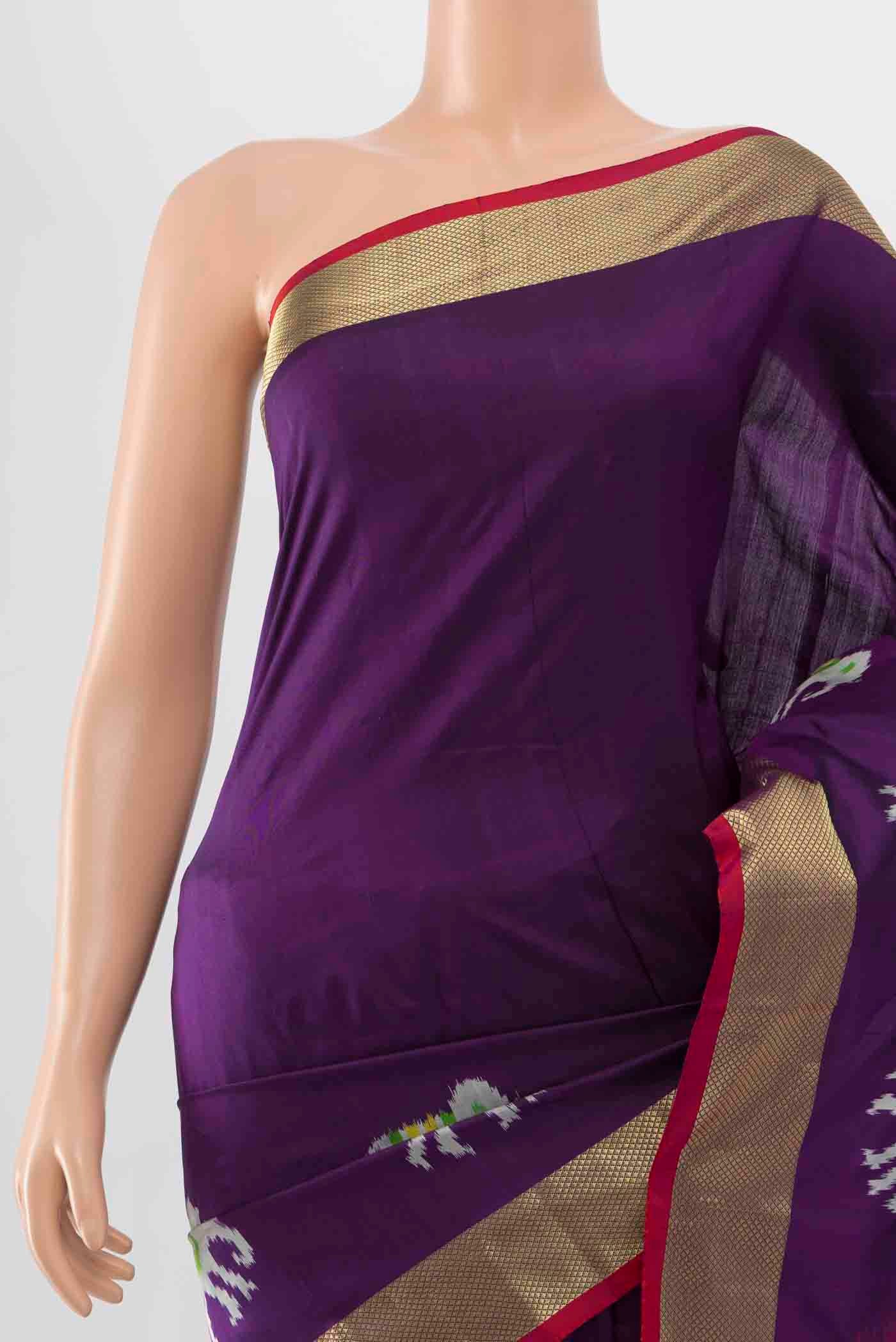 Violet Pochampally Saree - Image 2