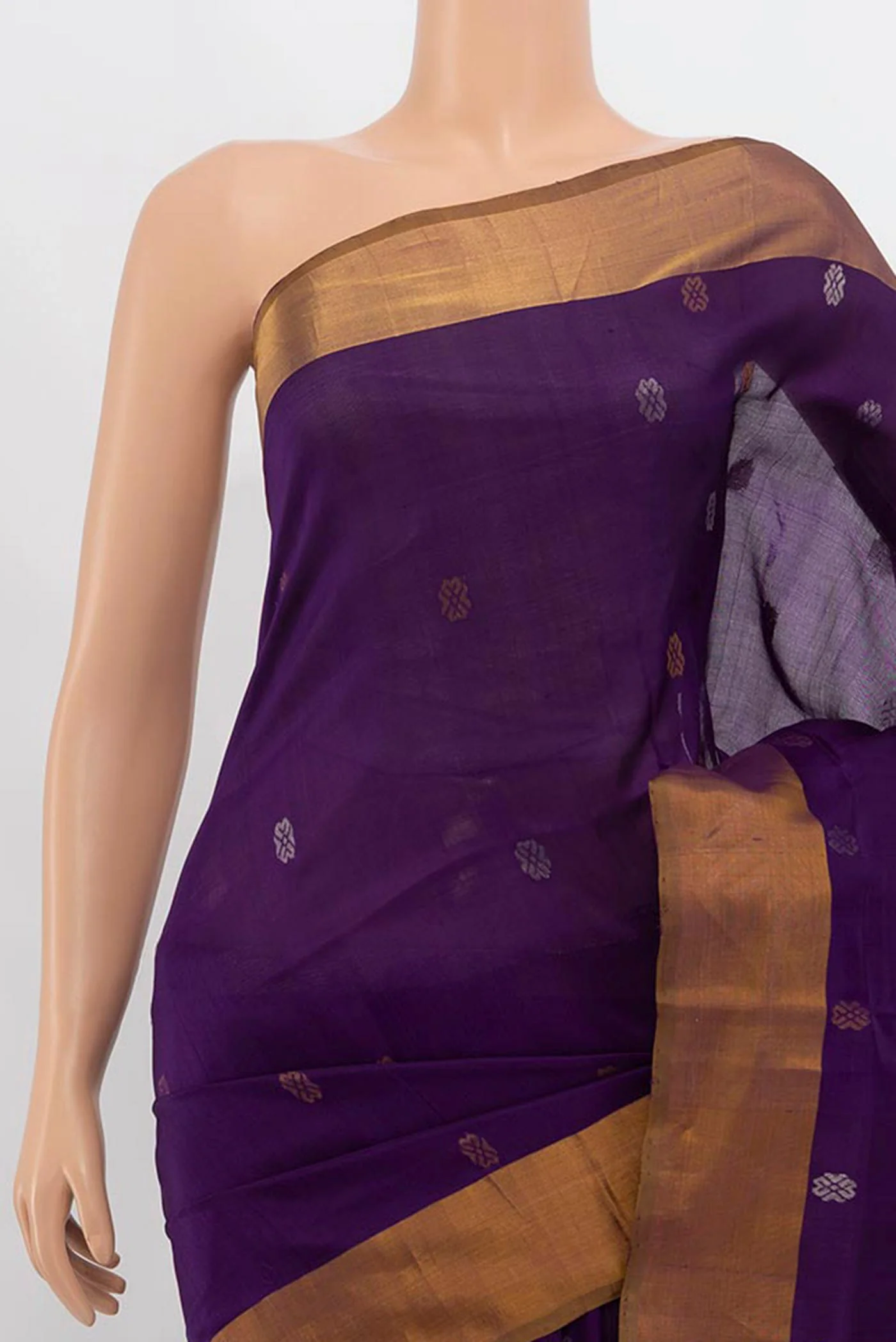 Violet Uppada Silk Saree - Image 2