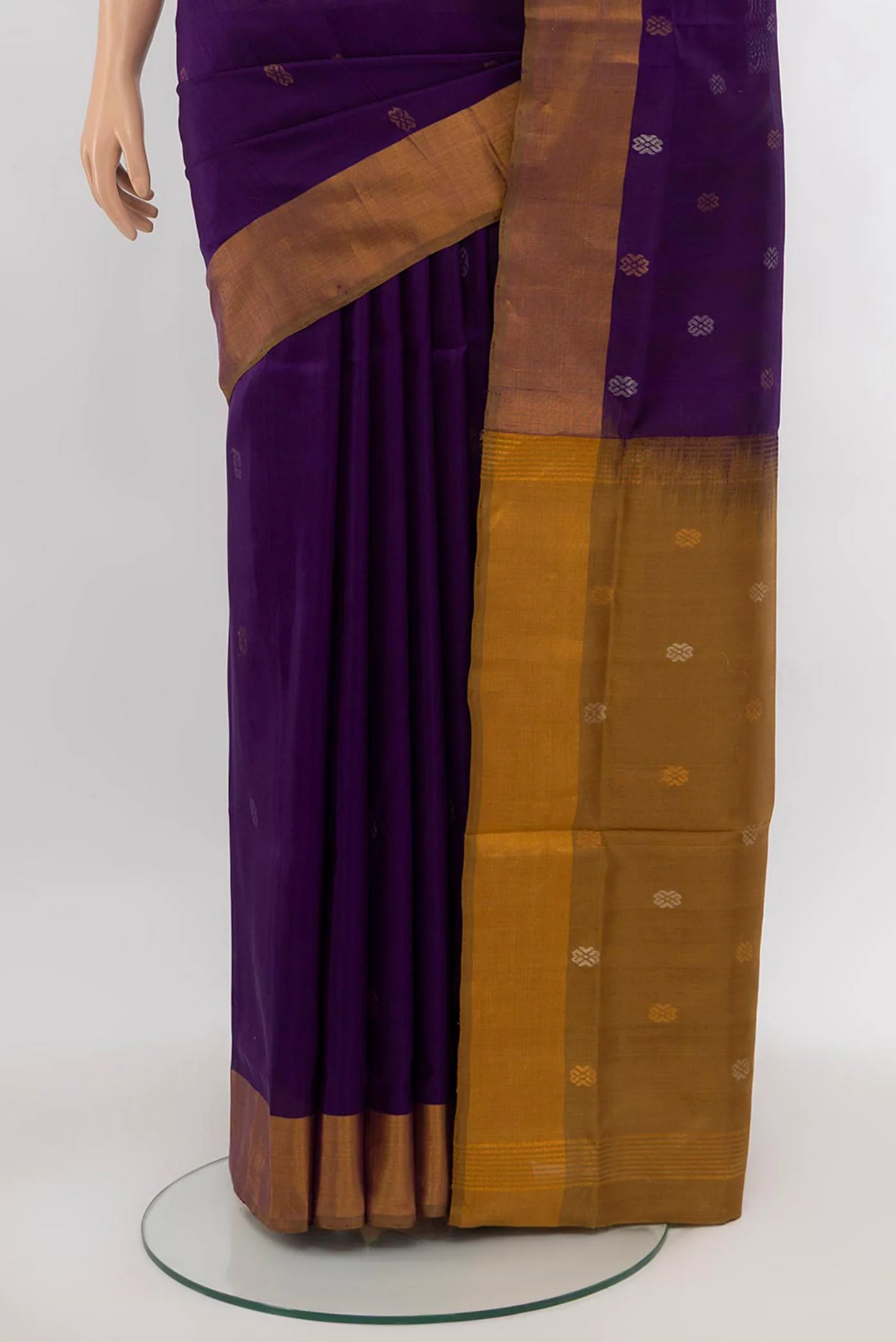 Violet Uppada Silk Saree - Image 3