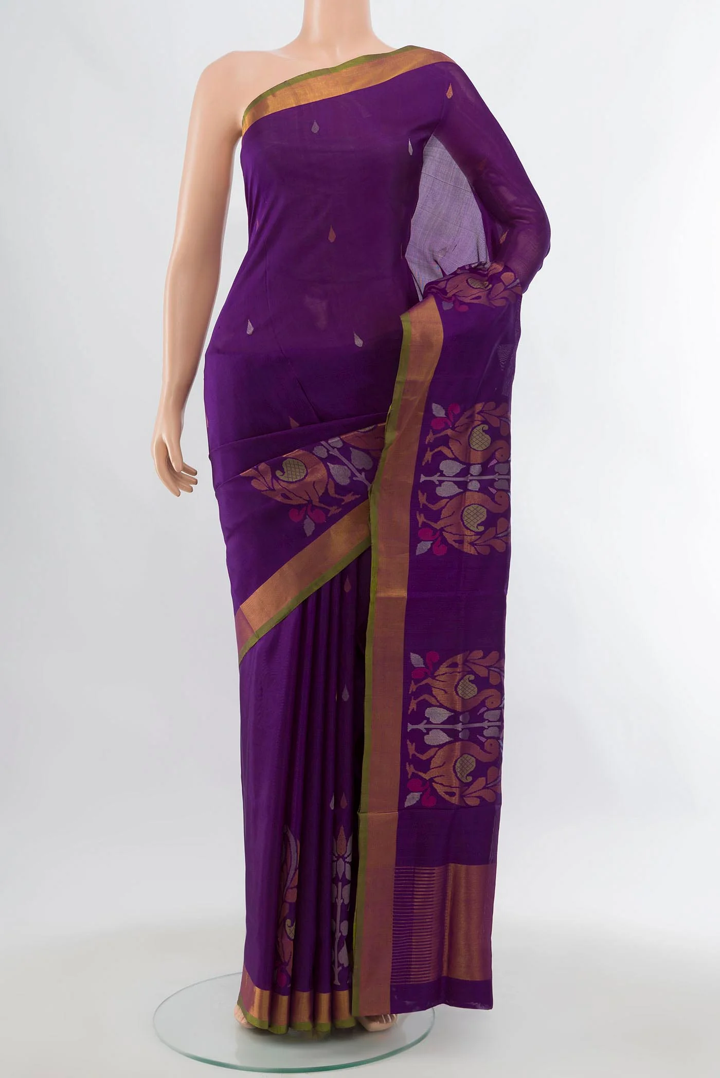 Violet Uppada Silk Saree