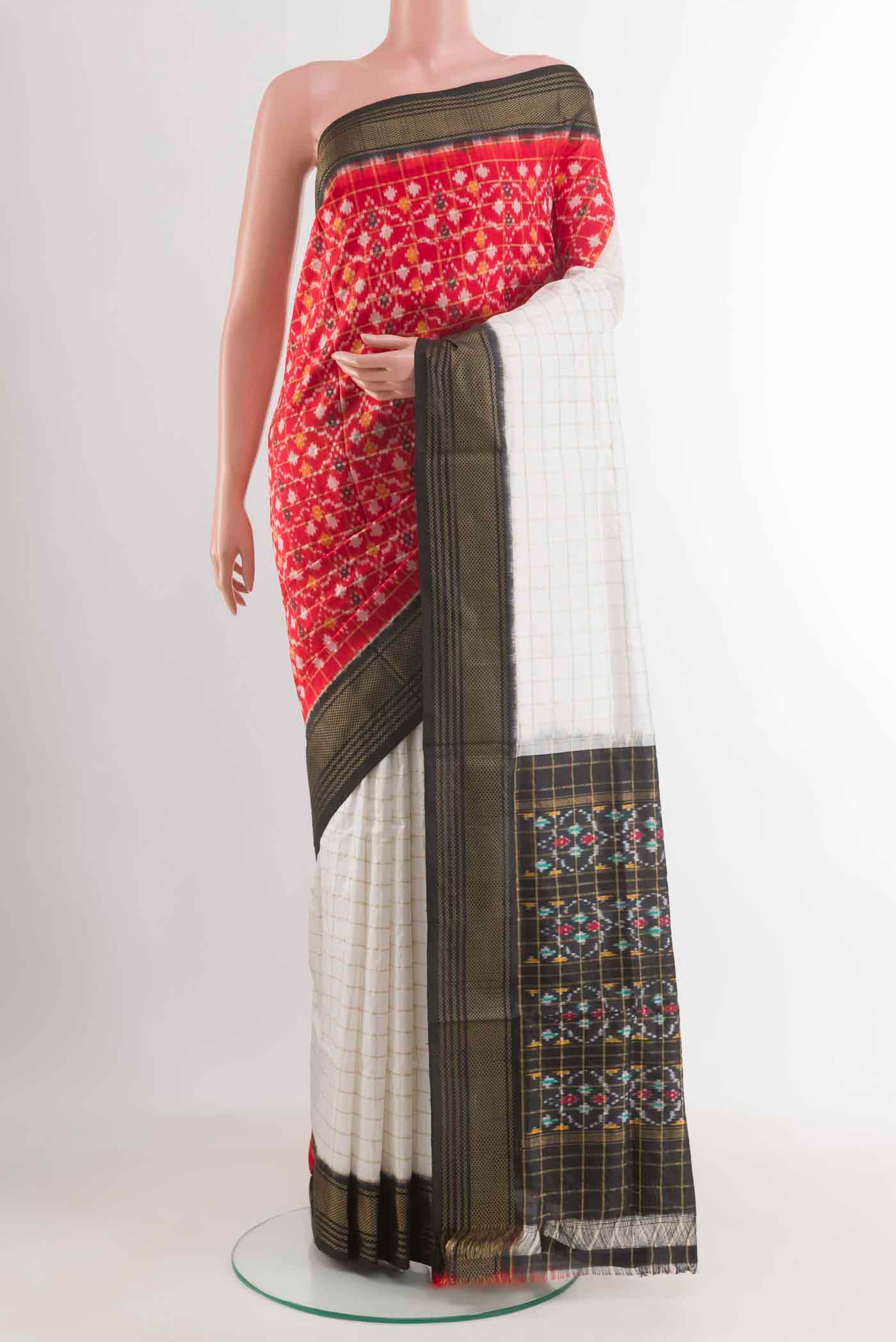 Multi Color Pochampally Silk Saree - Image 2