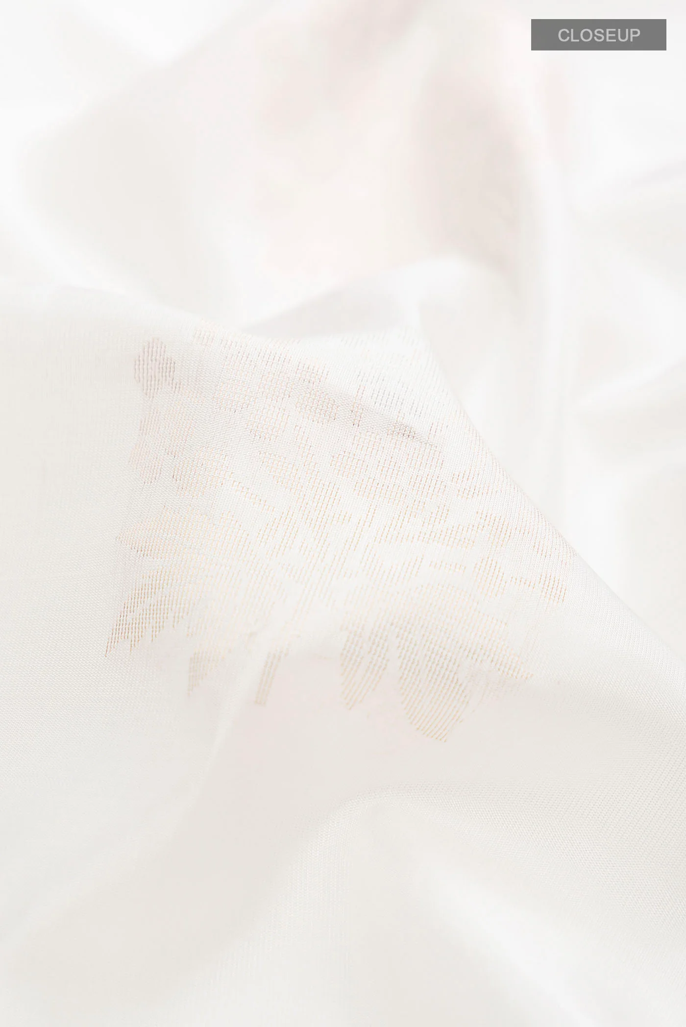 White Soft Silk Saree - Image 2