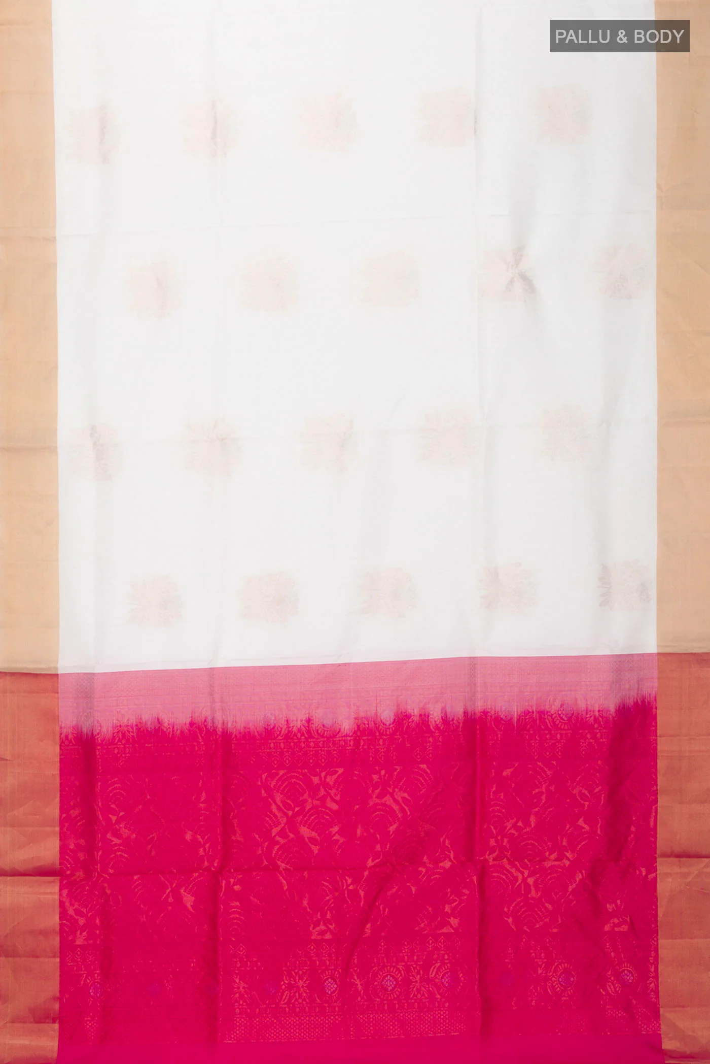 White Soft Silk Saree - Image 5