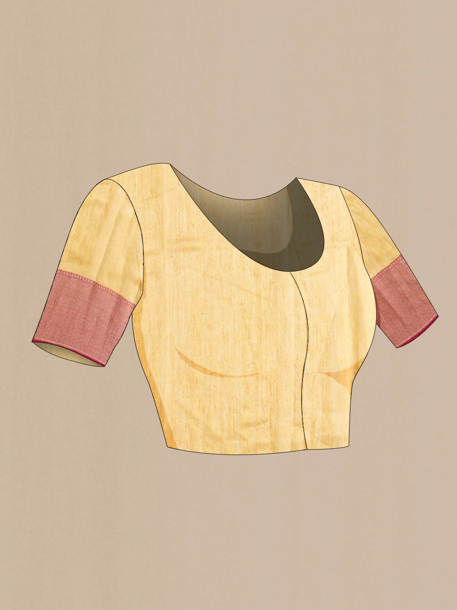 Yellow Bhagalpuri Tussar Silk Saree - Image 4