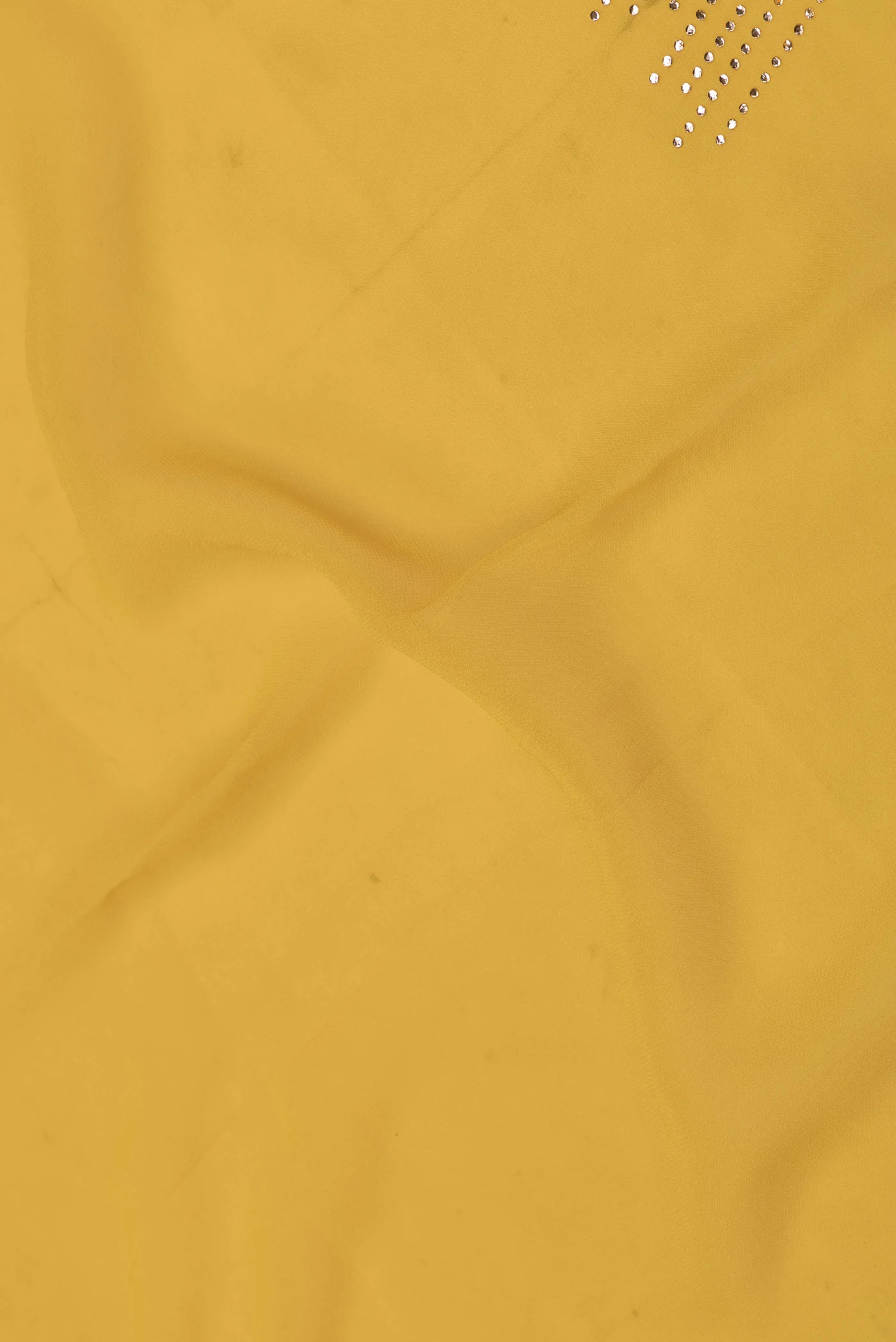 Yellow Dual Tone Georgette Saree - Image 2