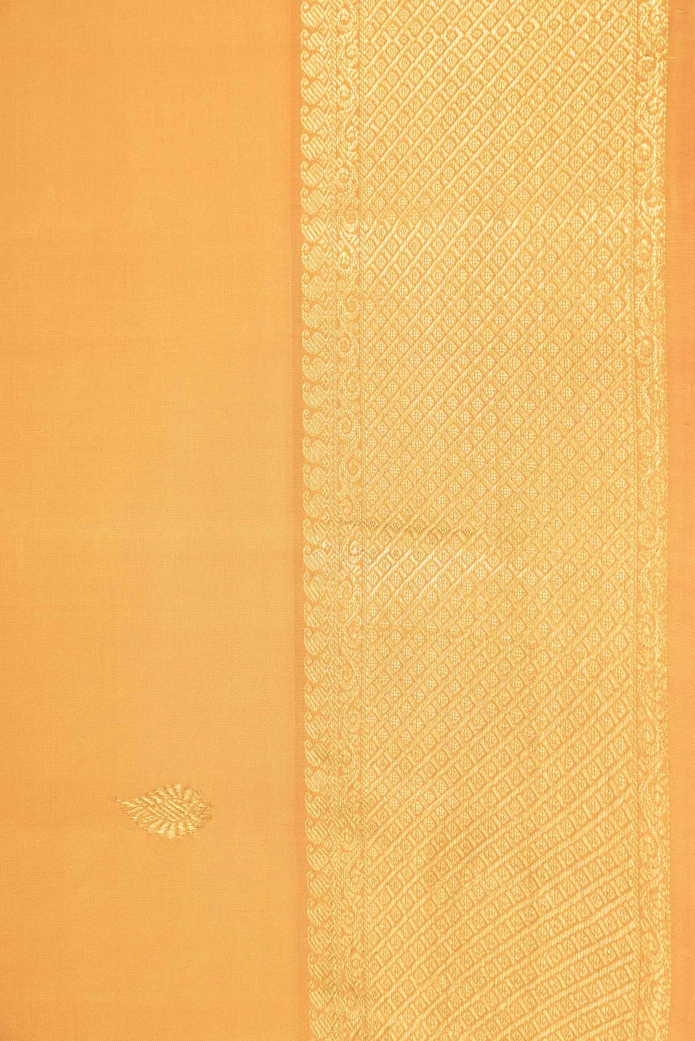 Yellow Dual Tone Kanchipuram Saree - Image 3