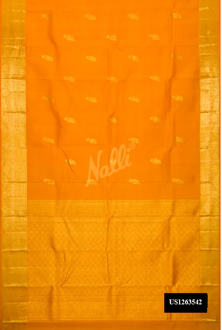 Yellow Dual Tone Kanchipuram Silk Saree