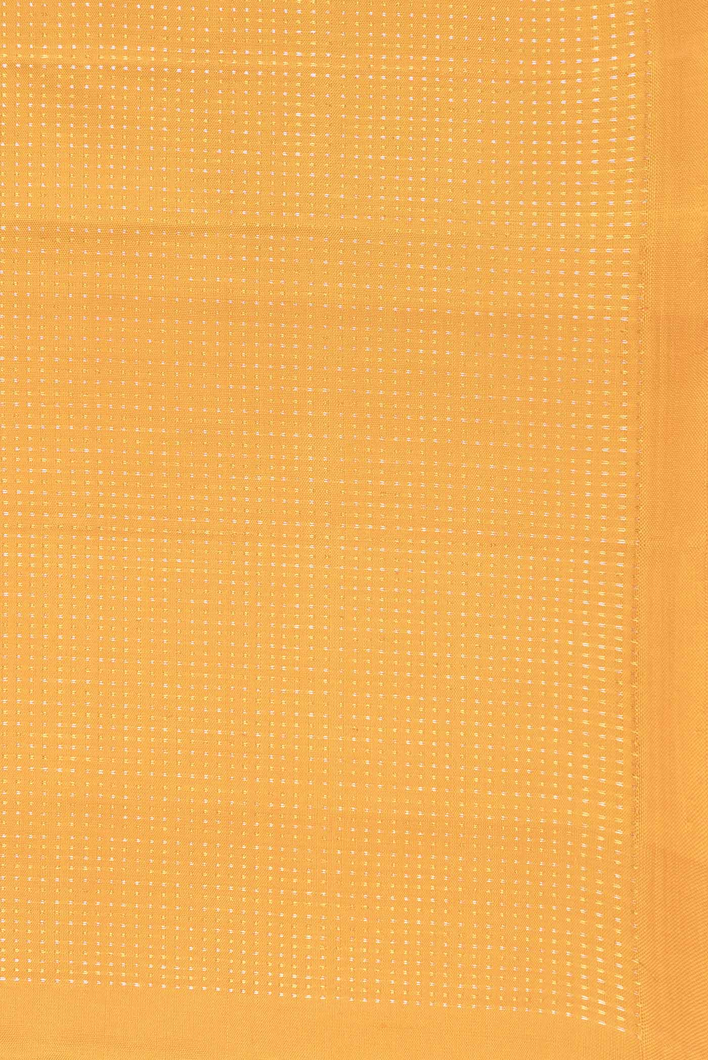 Yellow Dual Tone Kanjivaram Silk Saree - Image 3