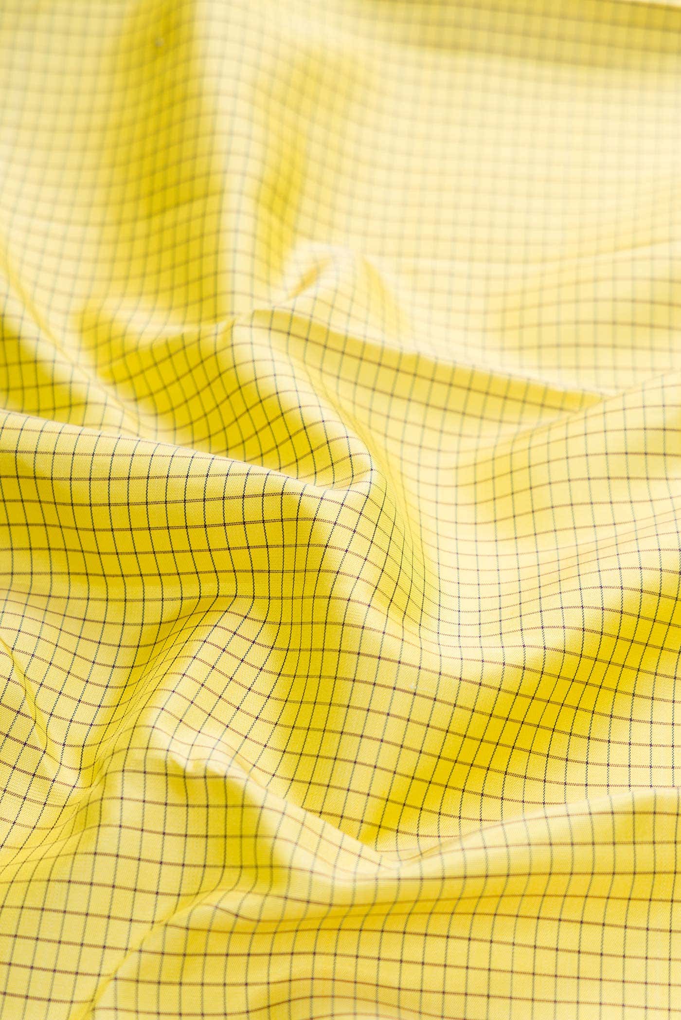 Yellow Dual Tone Kanjivaram Silk Saree - Image 3
