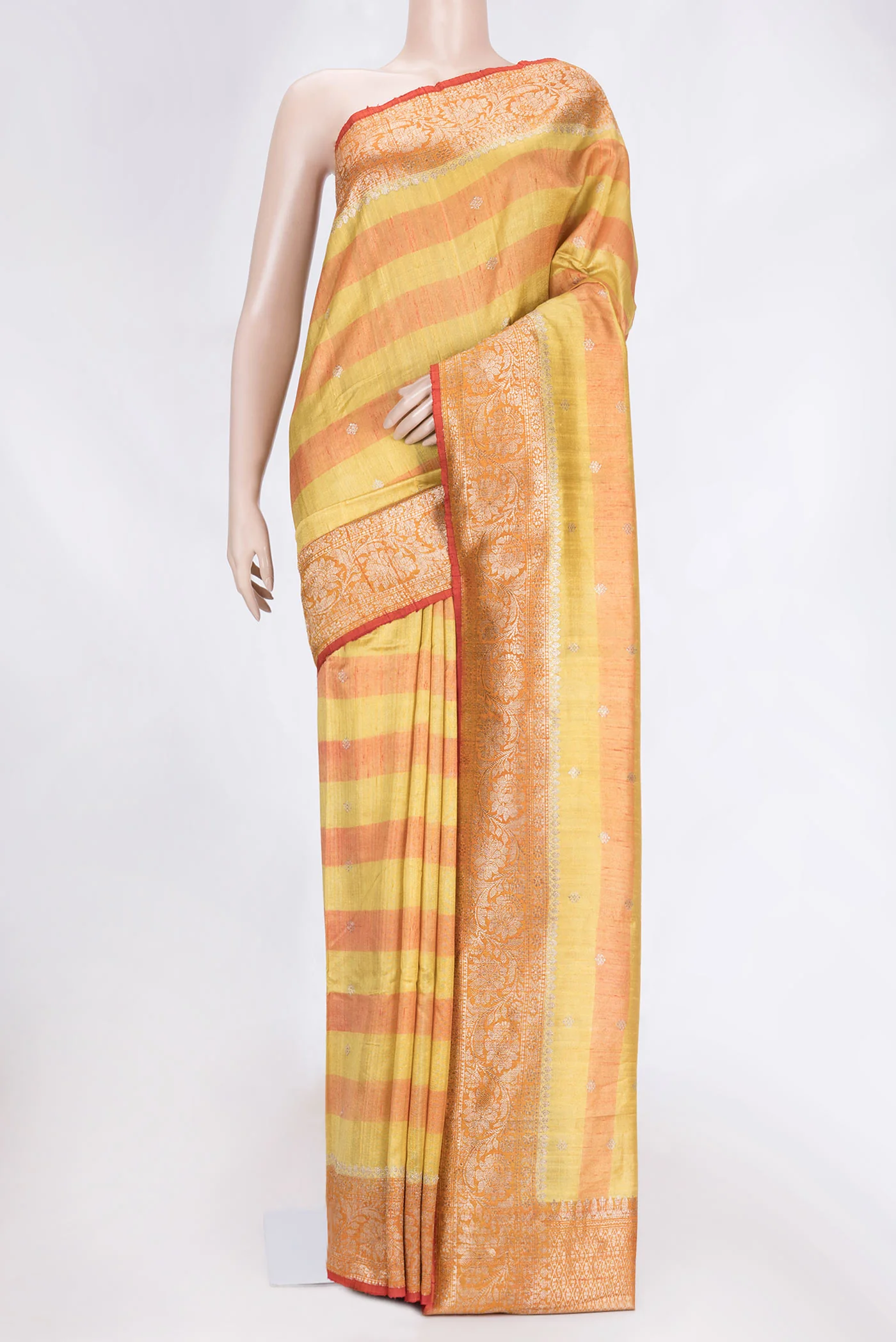 Multi Color Banarasi Tussar Silk Saree