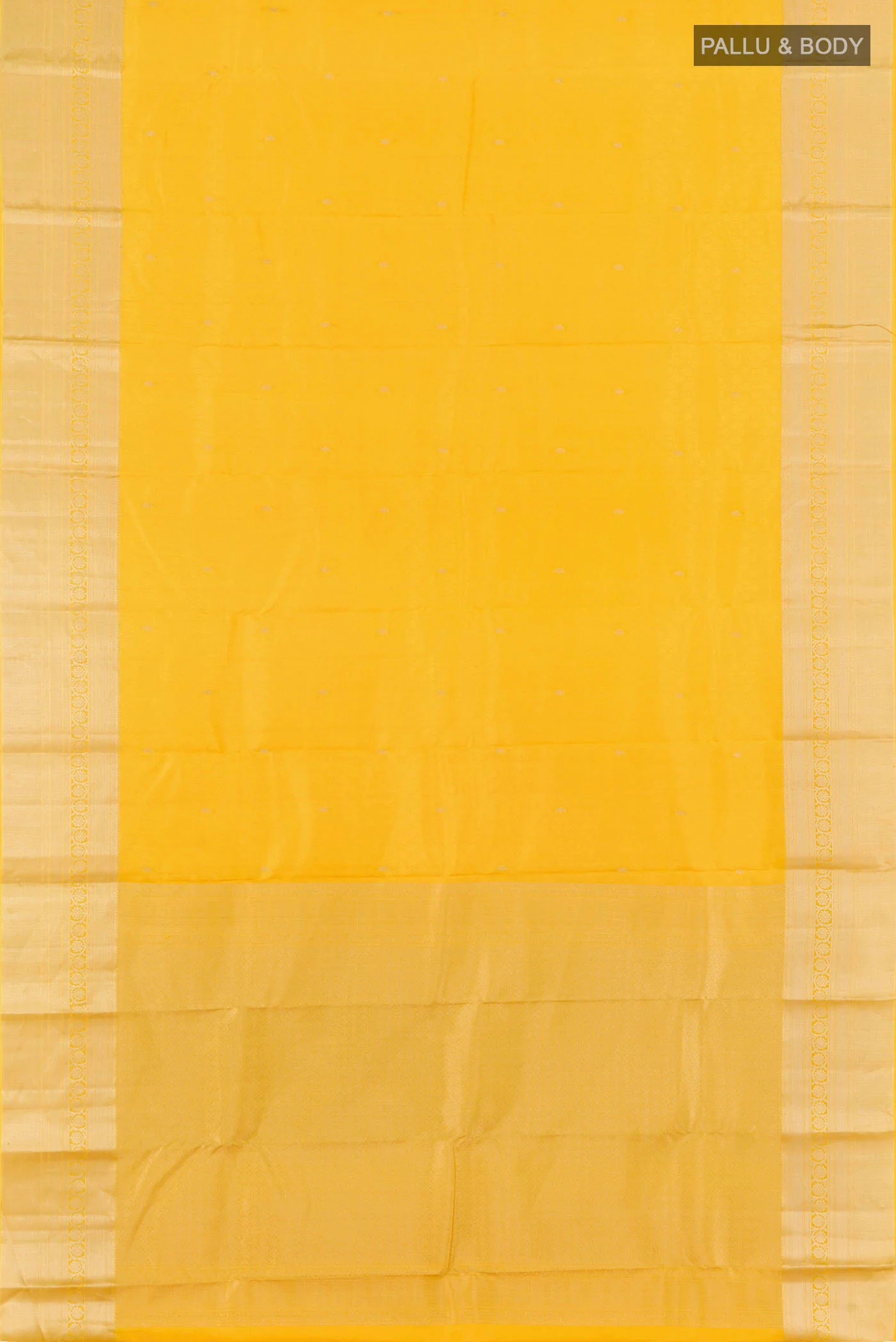 Yellow Kanchipuram Silk Saree - Image 6