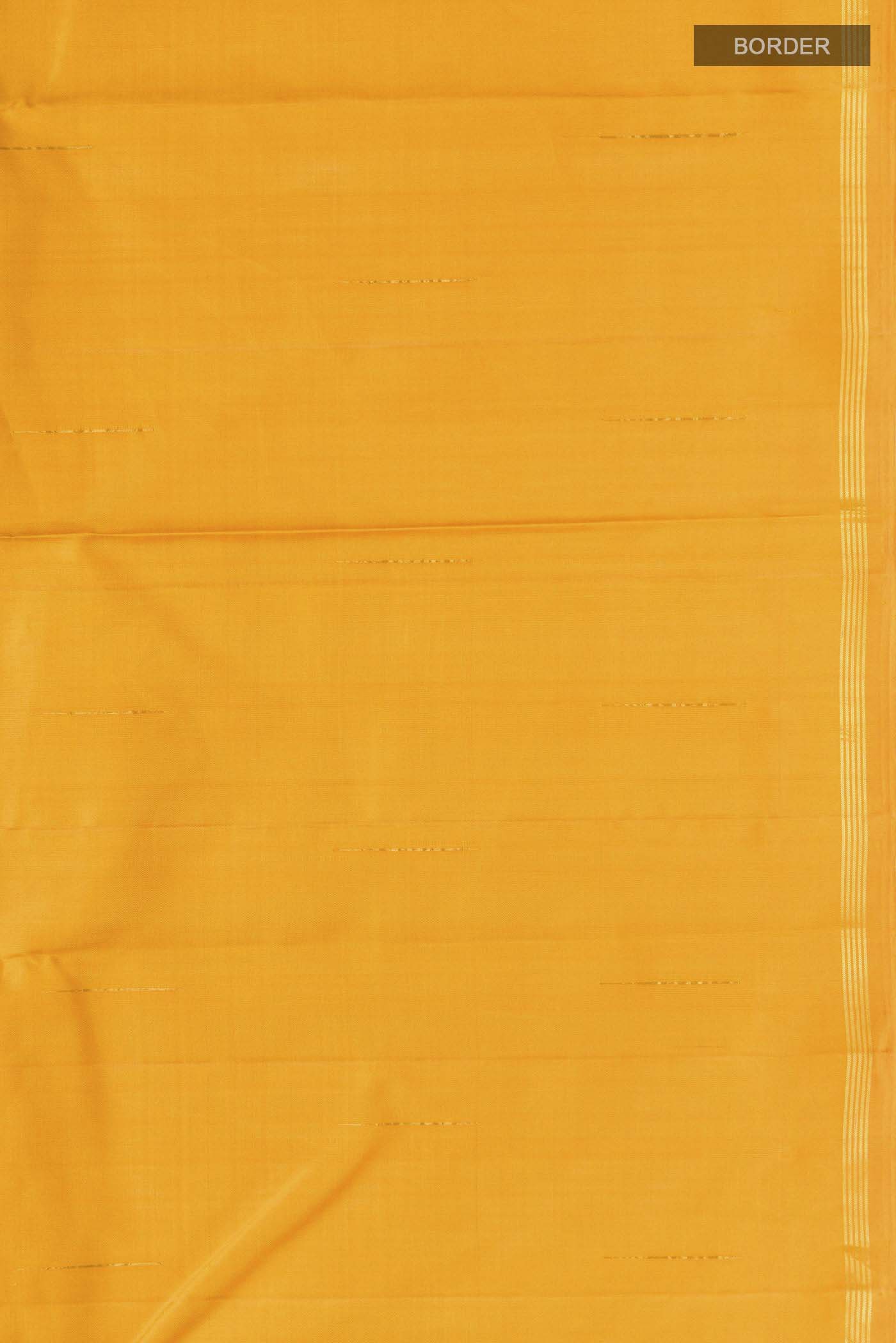 Yellow Kanchipuram Silk Saree - Image 3