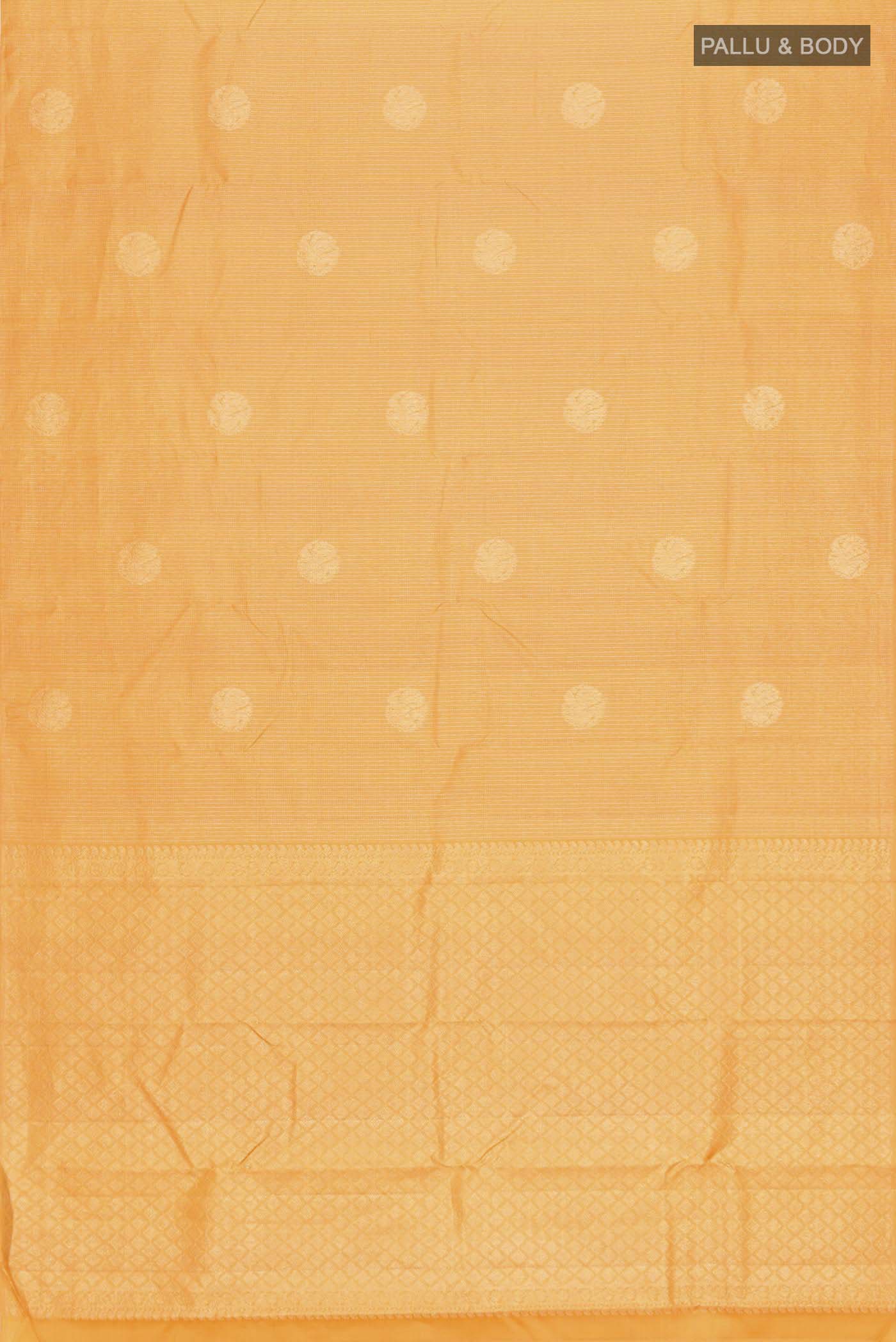 Yellow Kanchipuram Silk Saree - Image 6