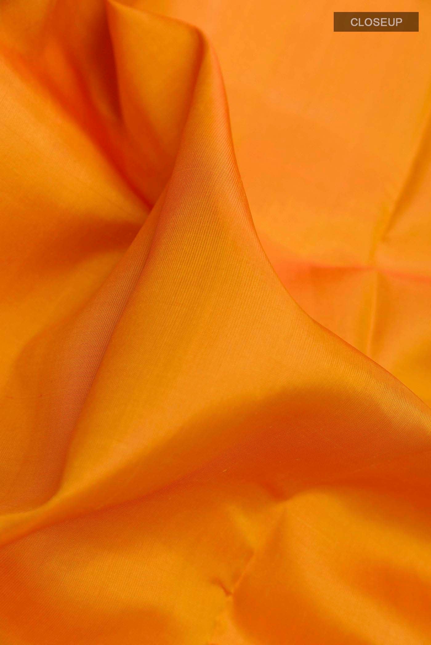 Yellow Kanchipuram Silk Saree - Image 2