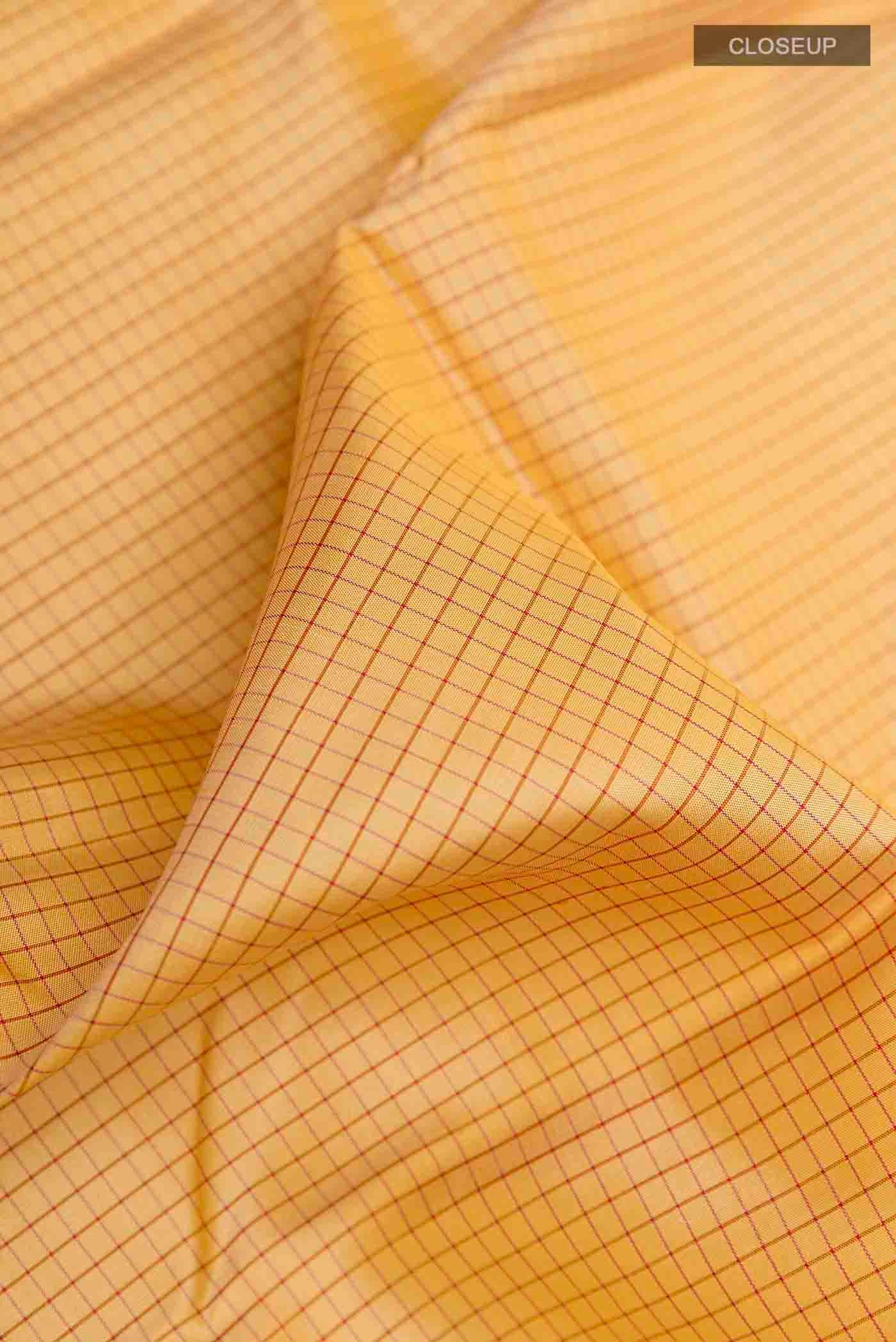 Yellow Kanjivaram Silk Saree - Image 2