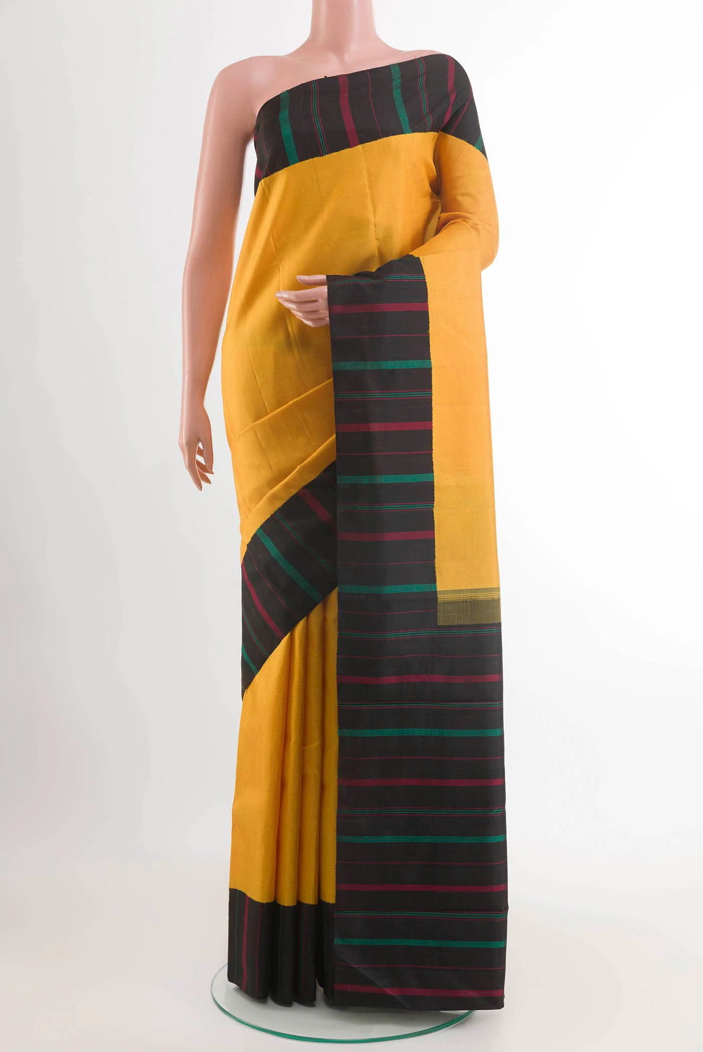Yellow Kanjivaram Silk Saree