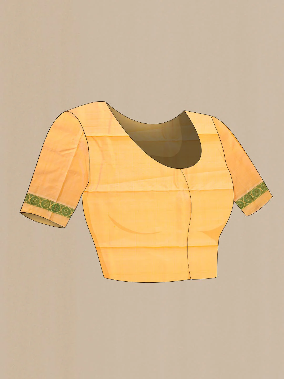 Yellow Kanjivaram Silk Saree - Image 5