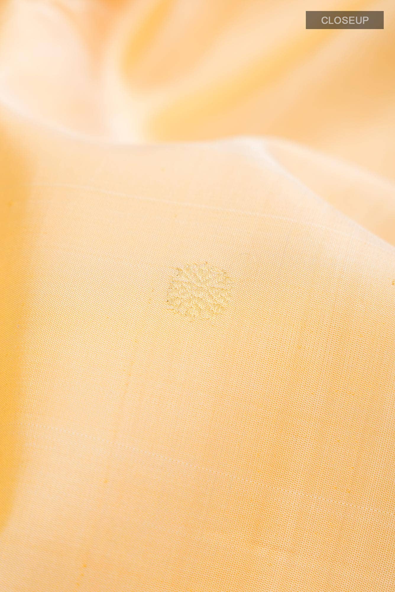 Yellow Kanjivaram Silk Saree - Image 3