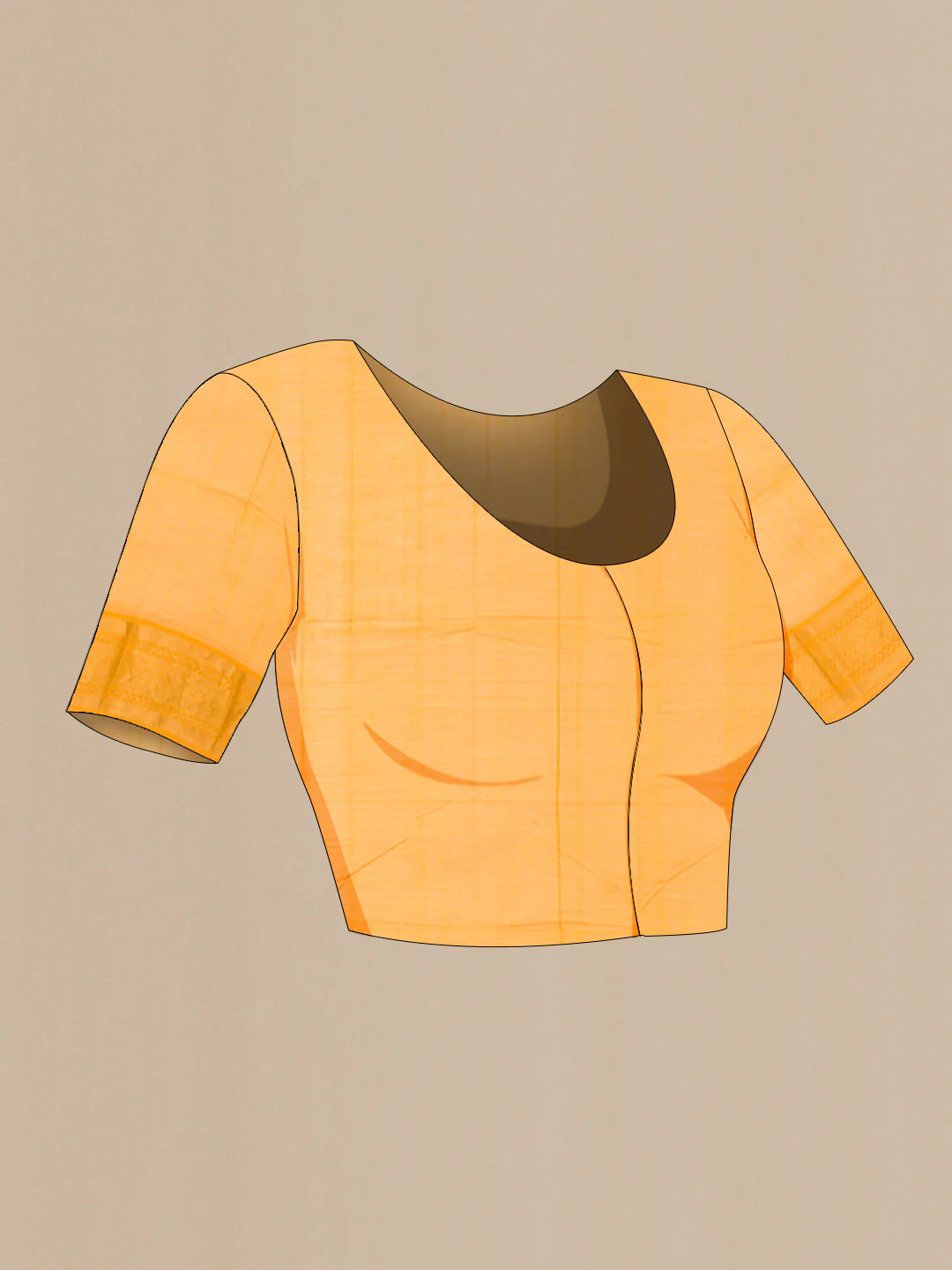 Yellow Mangalagiri Cotton Saree - Image 2