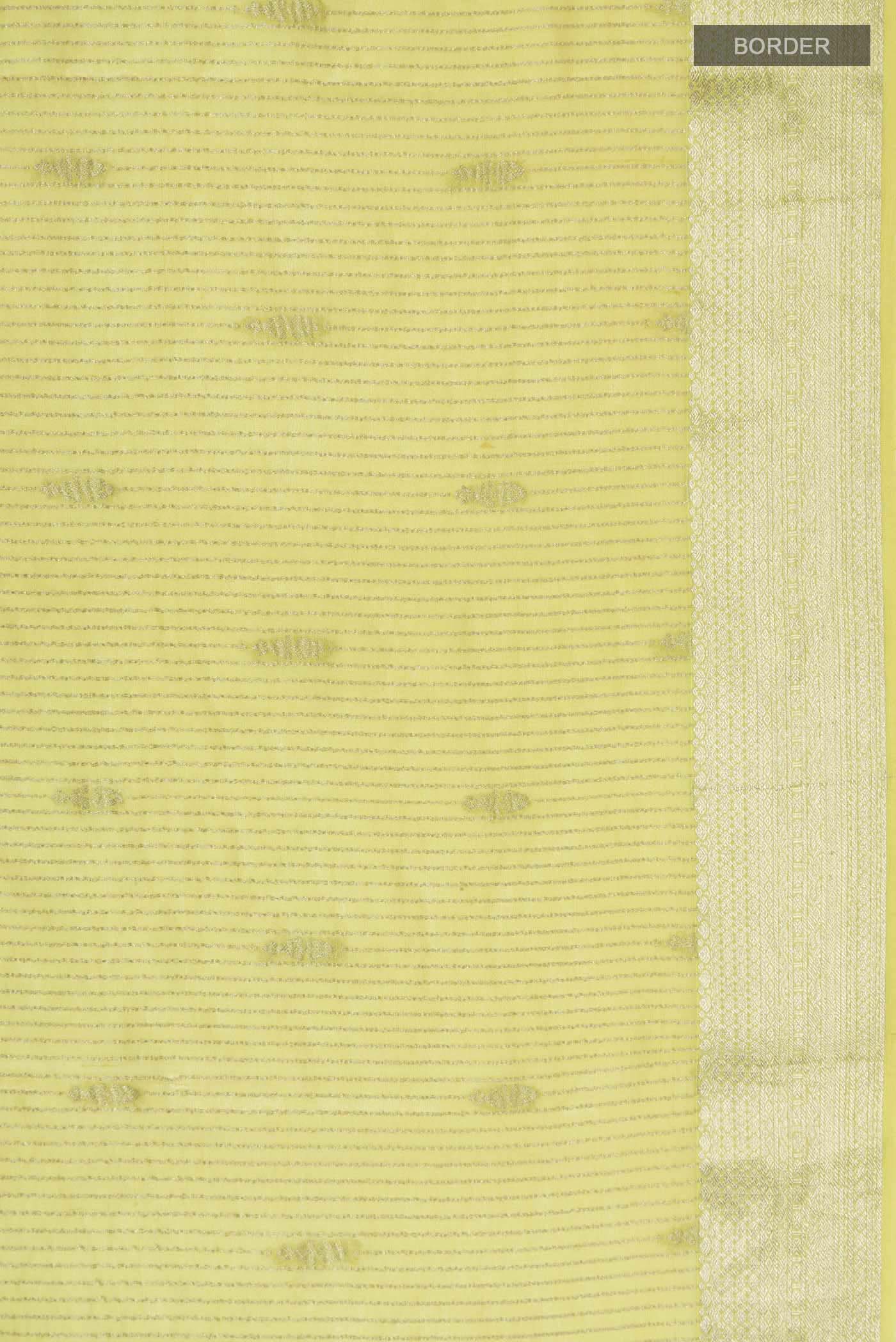 Yellow Mysore Georgette Saree - Image 3