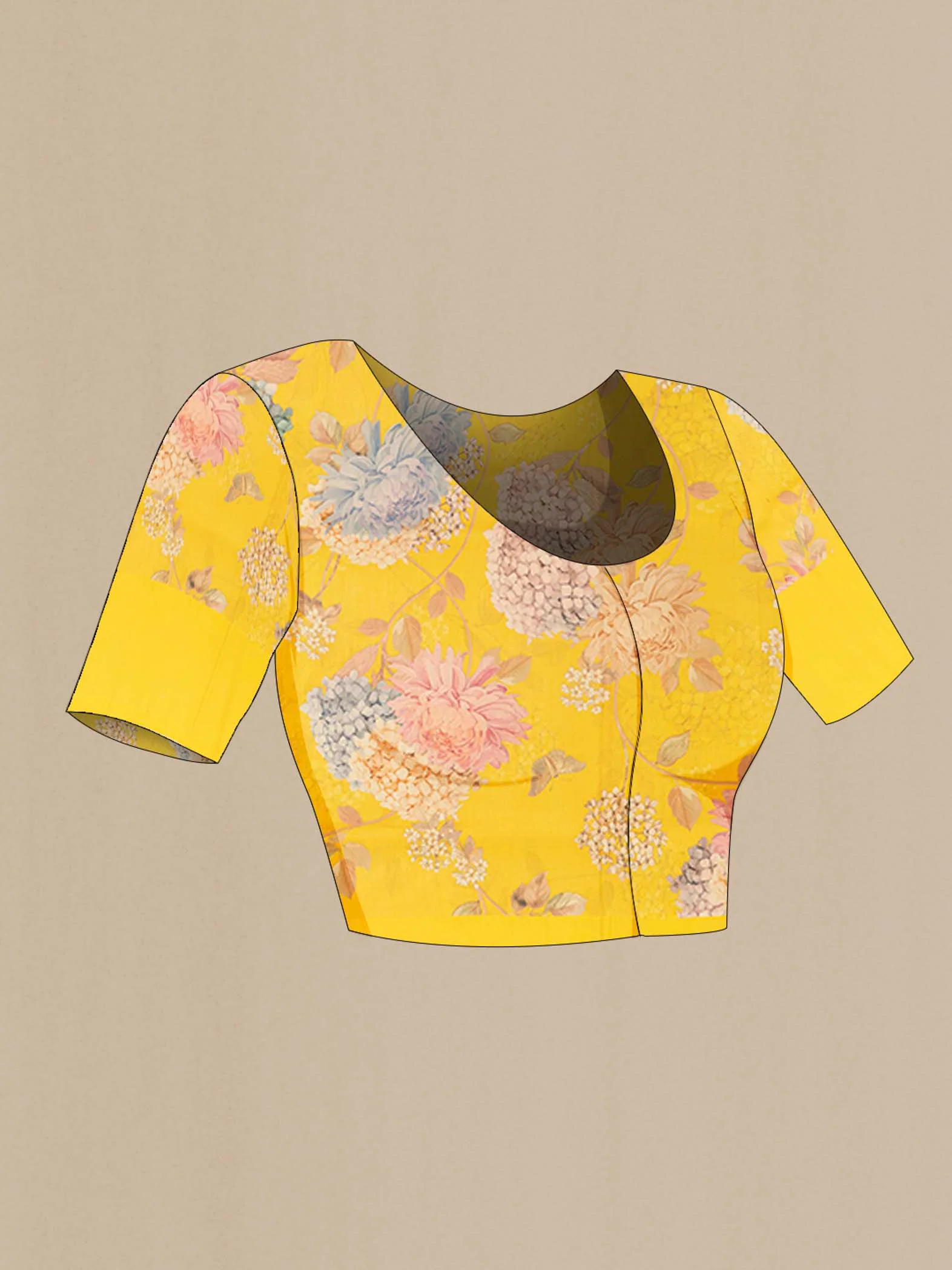 Yellow Bhagalpuri Tussar Silk Saree - Image 4