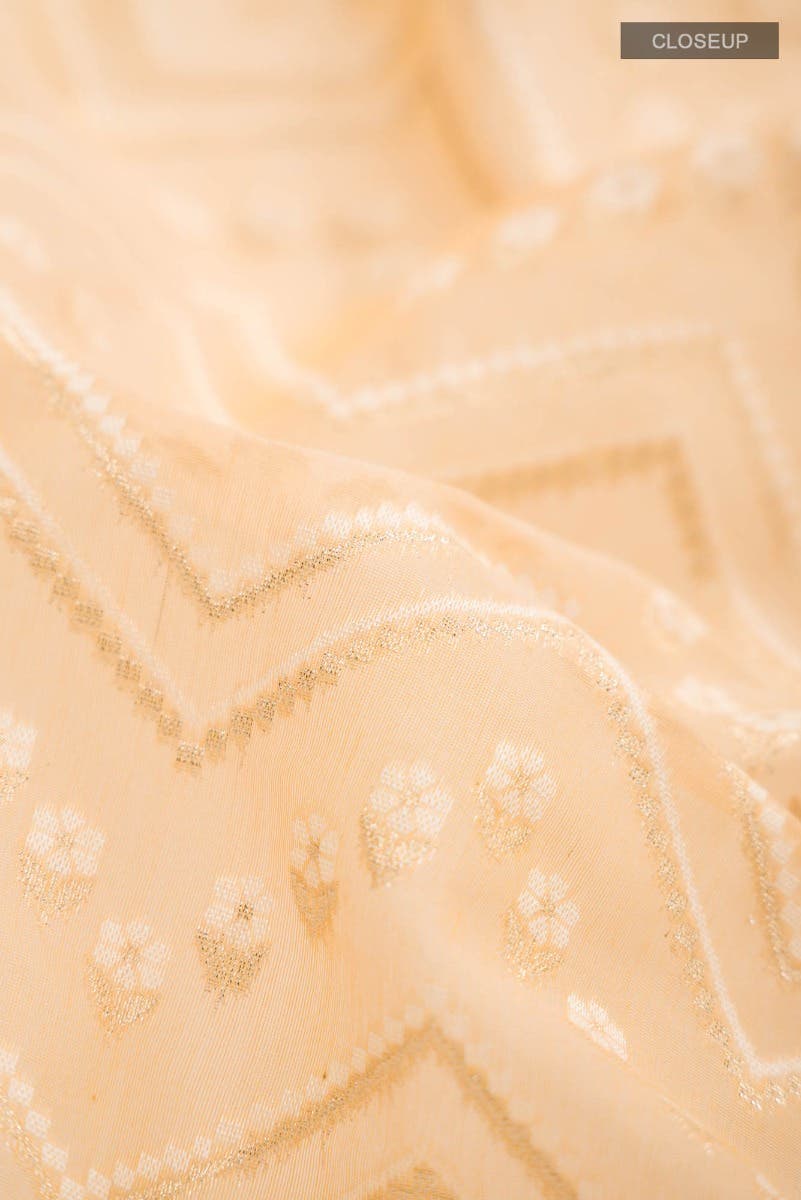 Yellow Silk Cotton Saree - Image 4