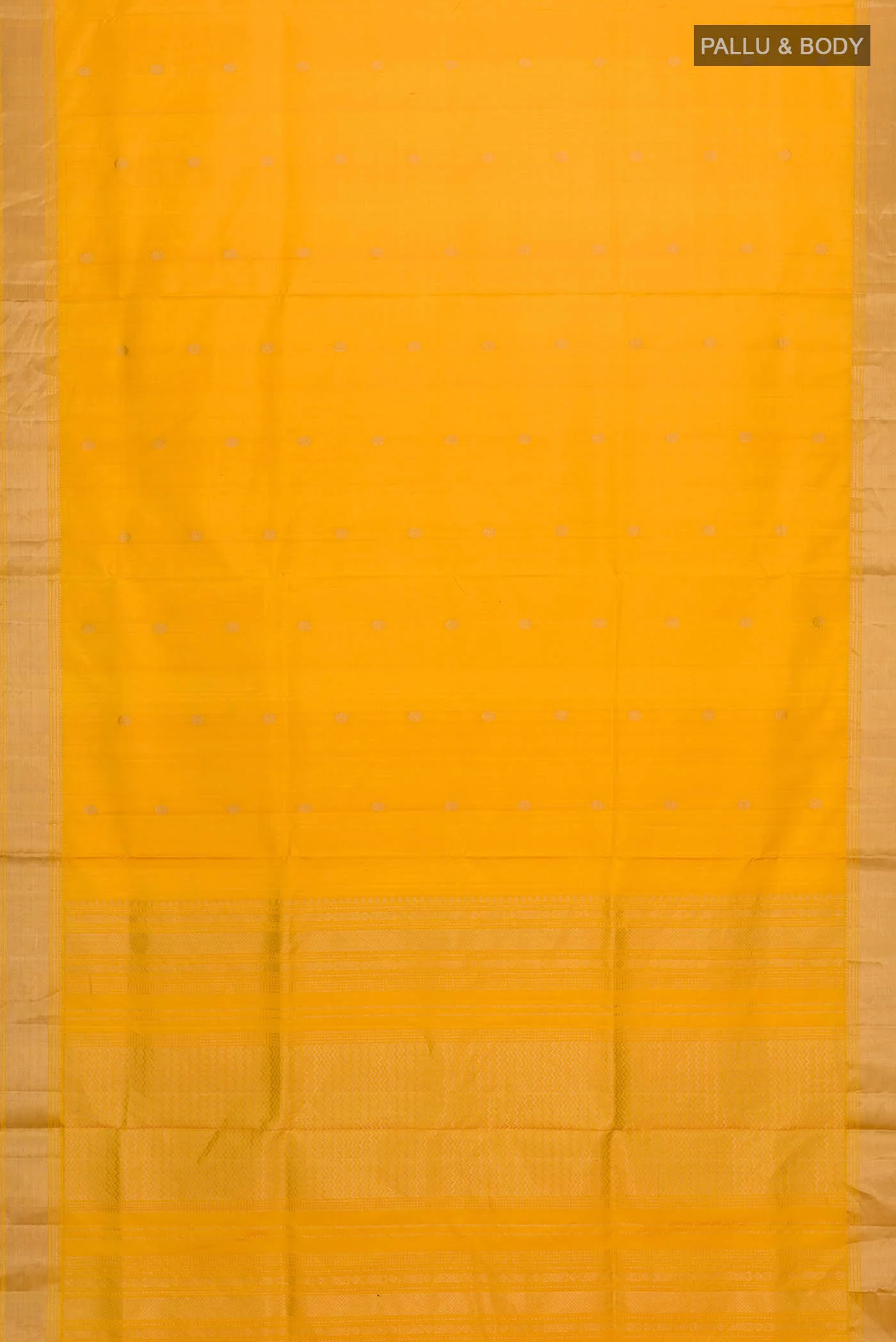 Yellow Soft Silk Saree - Image 5