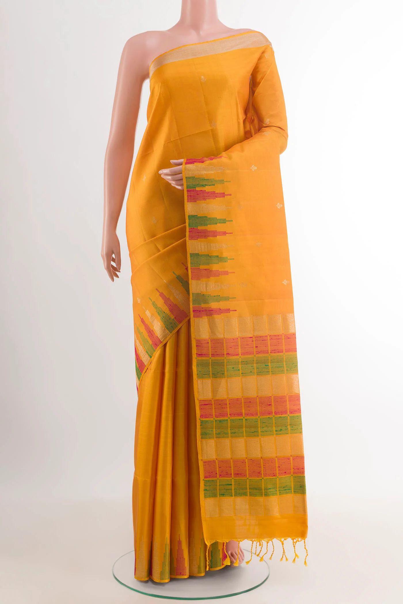 Yellow Soft Silk Saree