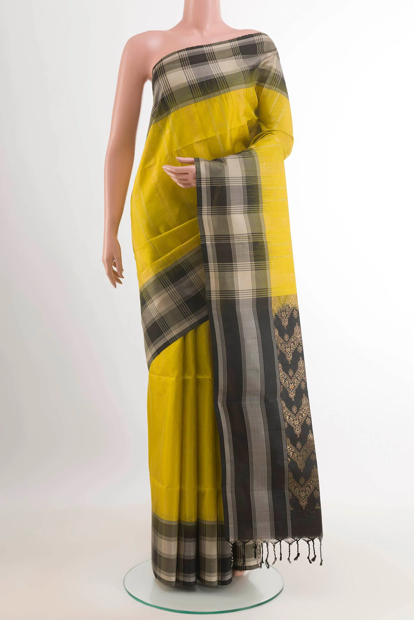Yellow Soft Silk Saree