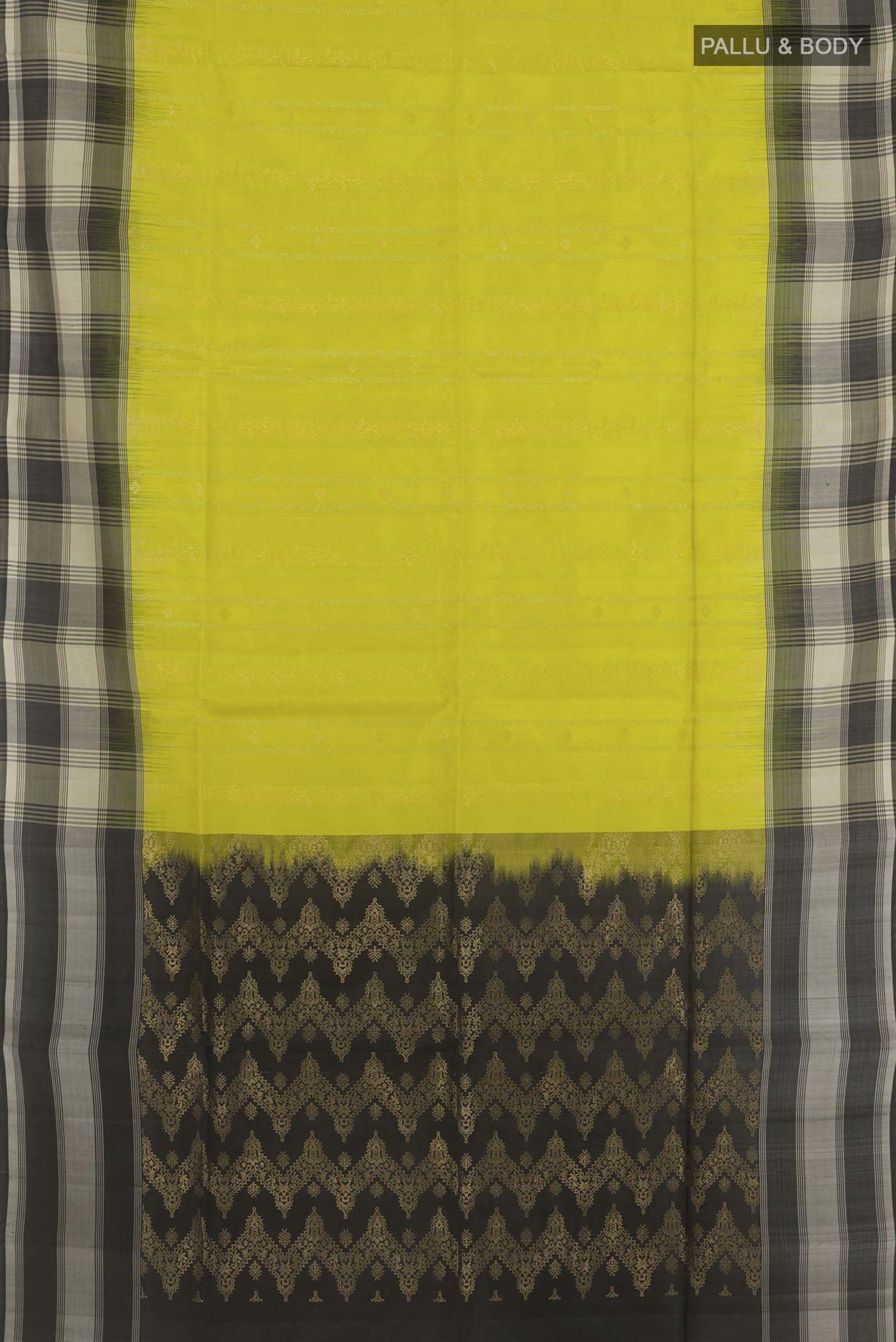 Yellow Soft Silk Saree - Image 3