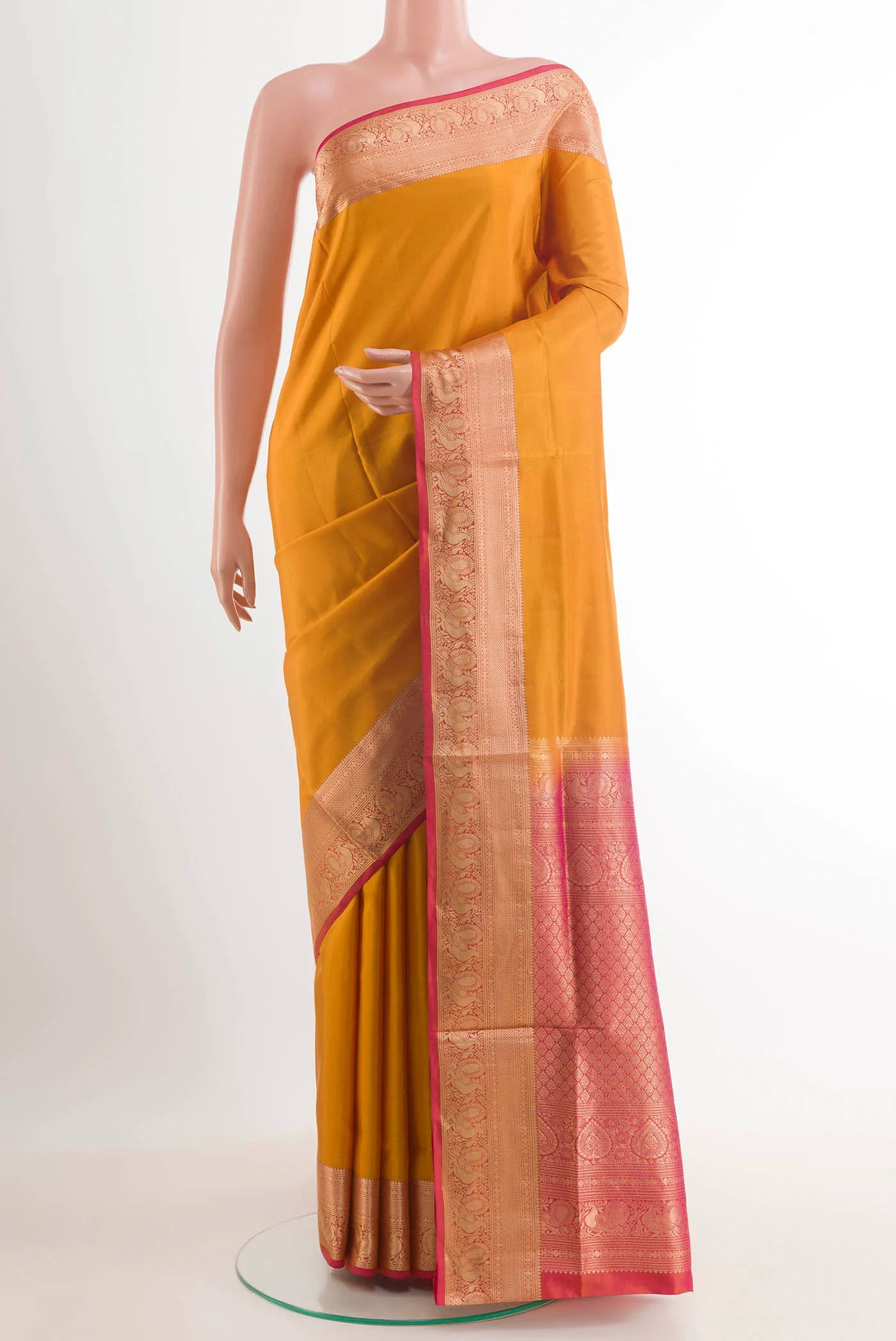 Yellow Soft Silk Saree